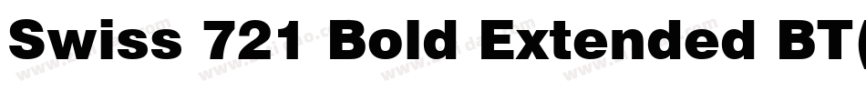 Swiss 721 Bold Extended BT(1)字体转换